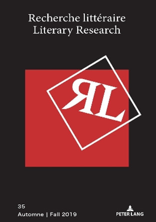 Recherche litteraire/Literary Research: Fall 2019 by Marc Maufort 9782807612792