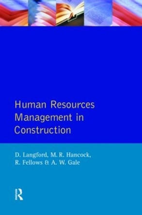 Human Resources Management in Construction by David Langford 9780582090330