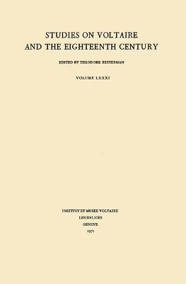 Miscellany/Melanges: 1971 by Theodore Besterman 9780729401739