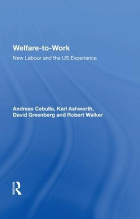 Welfare-to-Work: New Labour and the US Experience by Andreas Cebulla 9780815398974