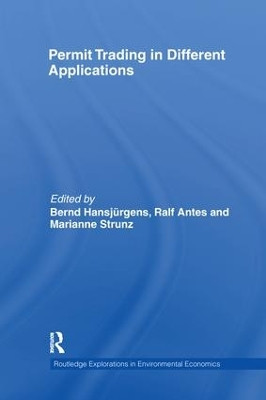 Permit Trading in Different Applications by Bernd Hansjurgens 9781138241312