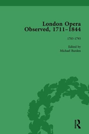 London Opera Observed 1711-1844, Volume III: 1783-1792 by Michael Burden 9781138754928