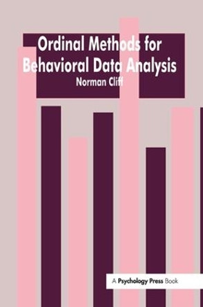 Ordinal Methods for Behavioral Data Analysis by Norman Cliff 9781138977631