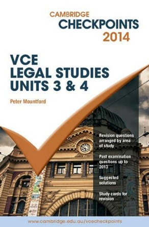 Cambridge Checkpoints VCE Legal Studies Units 3 and 4 2014 by Peter Mountford 9781139866590