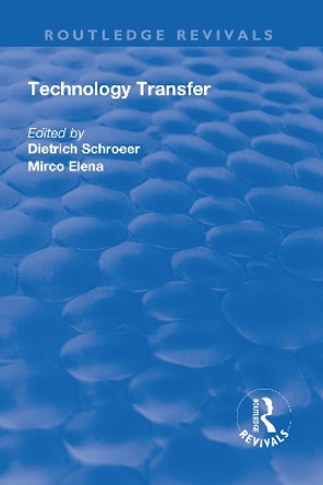 Technology Transfer by Dietrich Schroeer 9781138706019