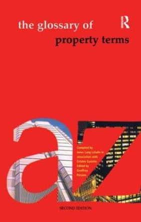 The Glossary of Property Terms by Geoffrey Parsons