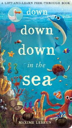 Down Down Down in the Sea: A lift-and-learn peek-through book by Maxime Lebrun 9781848575530