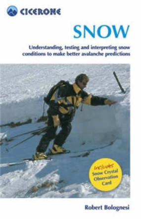 Snow: Understanding, testing and interpreting snow conditions to make better avalanche predictions by Robert Bolognesi 9781852844745