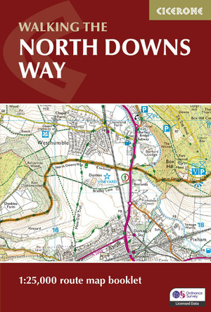 North Downs Way Map Booklet by Kev Reynolds 9781852849559