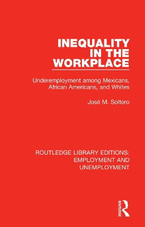 Inequality in the Workplace: Underemployment among Mexicans, African Americans, and Whites by Jose  M. Soltero 9780367023836