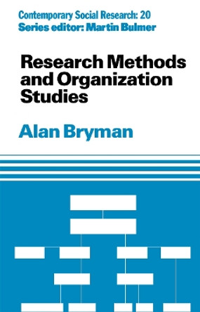 Research Methods and Organization Studies by Alan Bryman 9780415084048