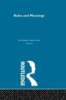 Rules and Meanings Mary Douglas 9780415488501