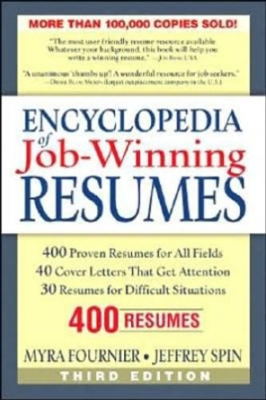 Encyclopedia of Job-Winning Resumes by Myra Fournier 9781564148711