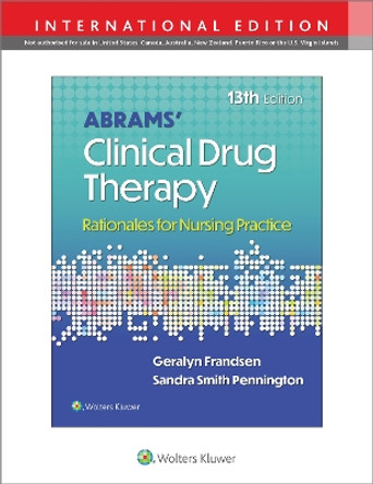 Abrams' Clinical Drug Therapy: Rationales for Nursing Practice by Geralyn Frandsen 9781975222338