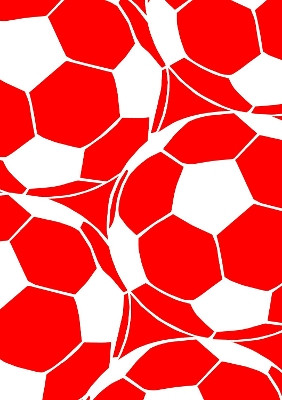 Red White Football | A5 Notebook | Lined | 100 pages | Blank Date | Page Numbers by Crafty Little Things Sheffield 9781804674659