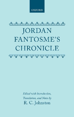 Chronicle Jordan Dantosme by Editor 9780198157588