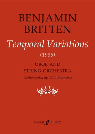 Temporal Variations by Benjamin Britten 9780571515028