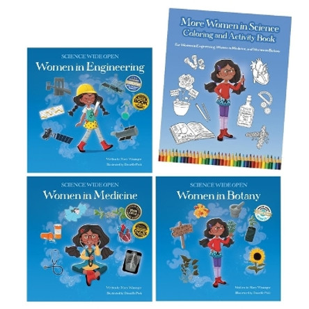 More Women in Science Paperback Book Set with Coloring and Activity Book by Mary Wissinger 9781958629048