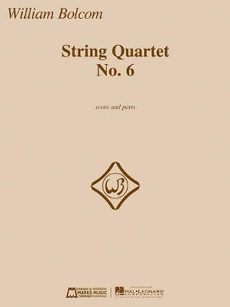 String Quartet No. 6 by William Bolcom 9781495035210