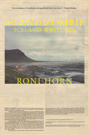 Island Zombie: Iceland Writings by Roni Horn 9780691208145