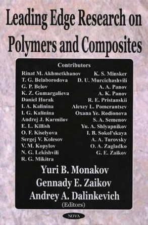 Leading Edge Research on Polymers & Composites by Yuri B. Manakov 9781590339756