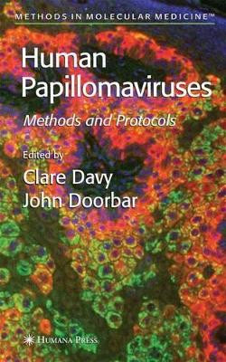 Human Papillomaviruses: Methods and Protocols by Clare Davy 9781617375262