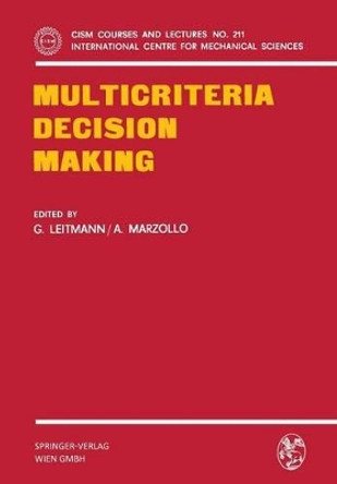 Multicriteria Decision Making by George Leitmann 9783211813409