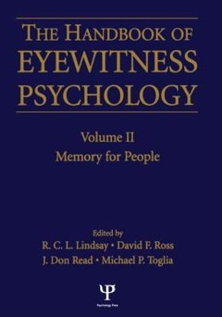 Handbook Of Eyewitness Psychology 2 Volume Set by Michael P. Toglia