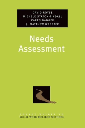 Needs Assessment by David Royse 9780195368789