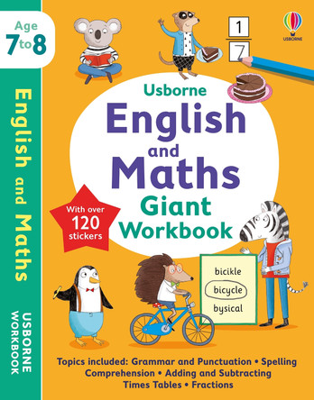 Usborne English and Maths Giant Workbook 7-8 by Jane Bingham