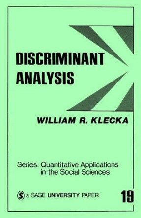 Discriminant Analysis by William R. Klecka 9780803914919