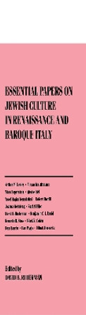 Essential Papers on Jewish Culture in Renaissance and Baroque Italy by David B. Ruderman 9780814774199