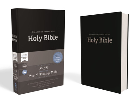 NASB, Pew and Worship Bible, Hardcover, Black, 1995 Text, Comfort Print by Zondervan