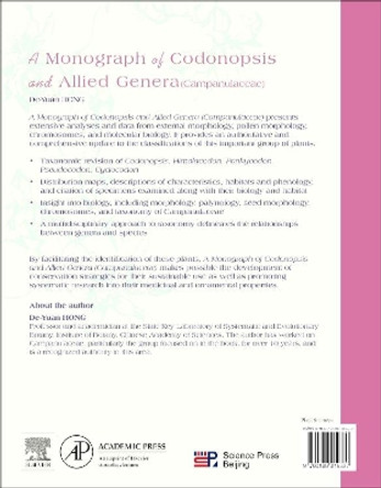 A Monograph of Codonopsis and Allied Genera (Campanulaceae) by De-Yuan Hong 9780128019337