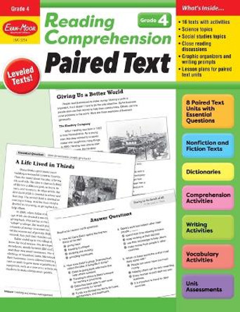 Reading Comprehension: Paired Text, Grade 4 Teacher Resource by Evan-Moor Corporation 9781645143437