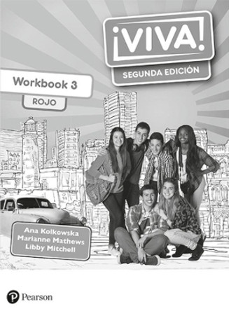 Viva! 3 Rojo Segunda Ediçion Workbook (Pack of 8) by Ana Kolkowska 9781292316901