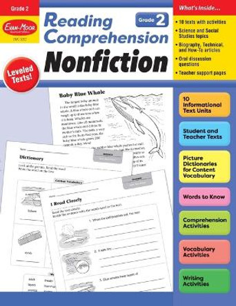 Reading Comprehension: Nonfiction, Grade 2 Teacher Resource by Evan-Moor Corporation 9781645143352
