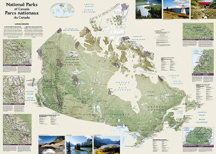 Canada National Parks, Tubed: Wall Maps History & Nature by National Geographic Maps 9781597755030