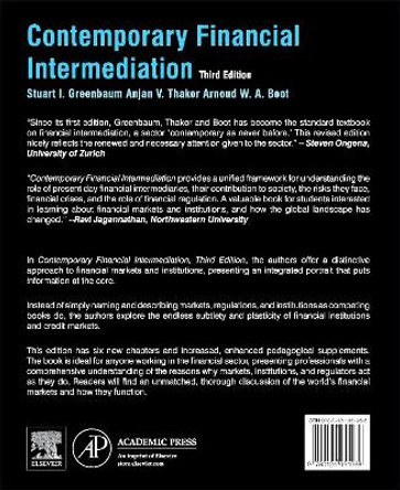 Contemporary Financial Intermediation by Stuart I. Greenbaum 9780124051966