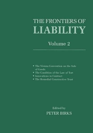 Frontiers of Liability: Volume 2 by Peter Birks 9780198259510