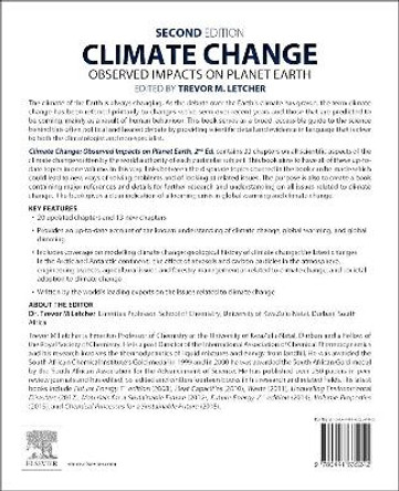 Climate Change: Observed Impacts on Planet Earth by Trevor M. Letcher 9780444635242