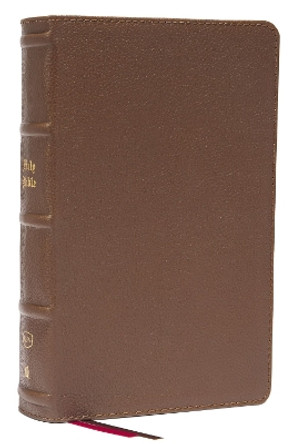 KJV, Personal Size Large Print Single-Column Reference Bible, Genuine Leather, Brown, Red Letter, Comfort Print: Holy Bible, King James Version by Thomas Nelson 9780785291152