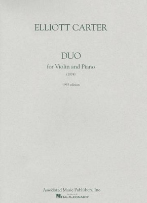 Duo For Violin And Piano by Elliott Carter 9780793520626