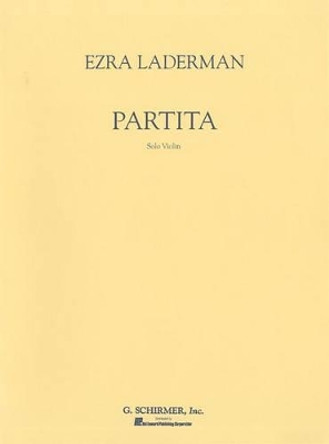 Partita by Ezra Laderman 9780793522941