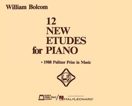 12 New Etudes for Piano: Piano Solo by William Bolcom 9780793528011