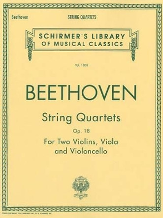 String Quartets, Op. 18: Set of Parts by Ludwig van Beethoven 9780793538881