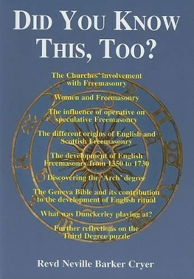Did You Know This, Too? by Rev. Neville Barker Cryer 9780853182412
