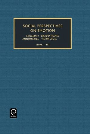 Social Perspectives on Emotion by David D. Franks 9780892327591