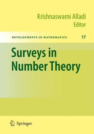 Surveys in Number Theory by Krishnaswami Alladi 9781441926890