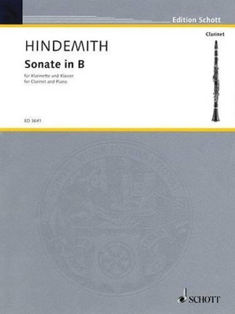 Sonata in B-Flat: Clarinet and Piano by Paul Hindemith 9781495016554